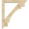 Ekena Millwork Merced Traditional Rough Sawn Bracket w/ Offset Brace, Douglas Fir, 6"W x 42"D x 48"H BKT0604X42X48MRC01RDF - alternate 3